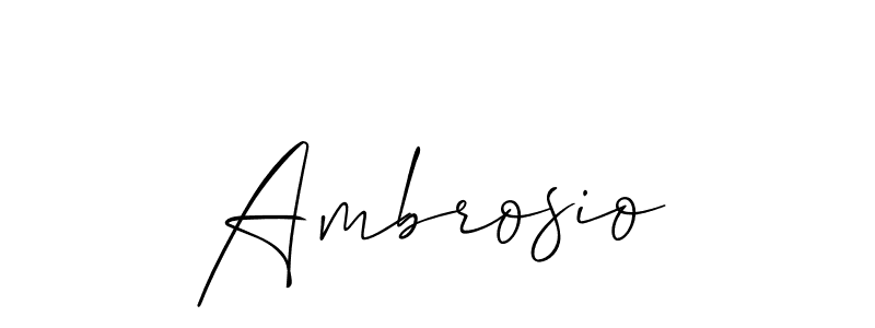 Ambrosio stylish signature style. Best Handwritten Sign (Allison_Script) for my name. Handwritten Signature Collection Ideas for my name Ambrosio. Ambrosio signature style 2 images and pictures png