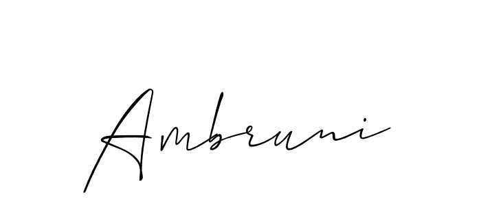 Make a beautiful signature design for name Ambruni. Use this online signature maker to create a handwritten signature for free. Ambruni signature style 2 images and pictures png