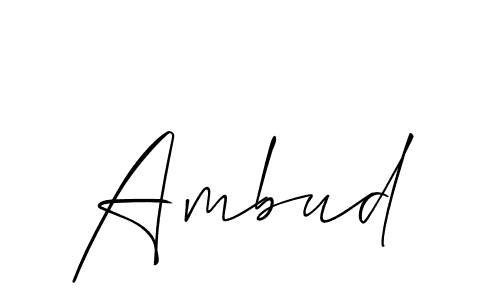 Also You can easily find your signature by using the search form. We will create Ambud name handwritten signature images for you free of cost using Allison_Script sign style. Ambud signature style 2 images and pictures png