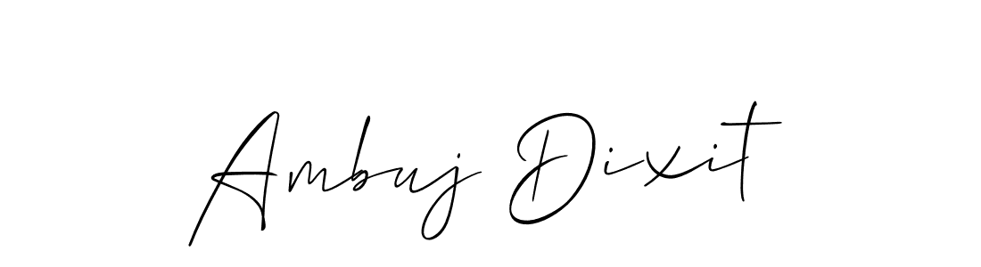 How to make Ambuj Dixit signature? Allison_Script is a professional autograph style. Create handwritten signature for Ambuj Dixit name. Ambuj Dixit signature style 2 images and pictures png