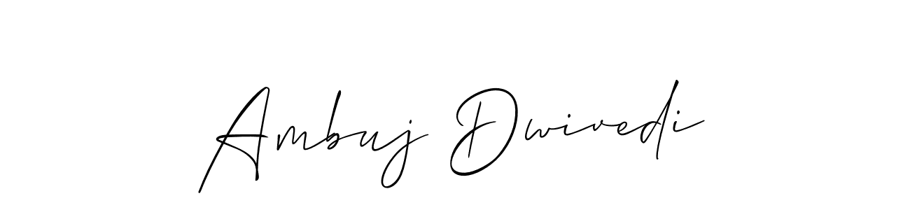 Make a beautiful signature design for name Ambuj Dwivedi. With this signature (Allison_Script) style, you can create a handwritten signature for free. Ambuj Dwivedi signature style 2 images and pictures png