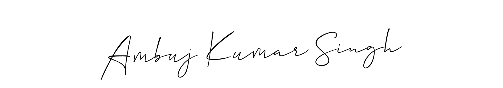 Ambuj Kumar Singh stylish signature style. Best Handwritten Sign (Allison_Script) for my name. Handwritten Signature Collection Ideas for my name Ambuj Kumar Singh. Ambuj Kumar Singh signature style 2 images and pictures png