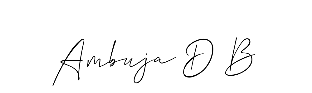 Check out images of Autograph of Ambuja D B name. Actor Ambuja D B Signature Style. Allison_Script is a professional sign style online. Ambuja D B signature style 2 images and pictures png
