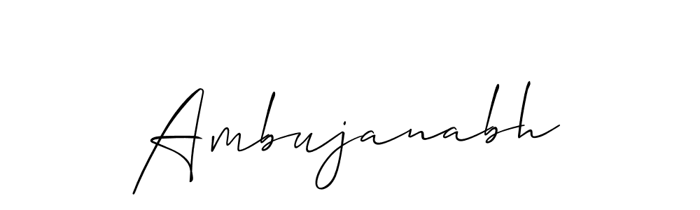 You should practise on your own different ways (Allison_Script) to write your name (Ambujanabh) in signature. don't let someone else do it for you. Ambujanabh signature style 2 images and pictures png