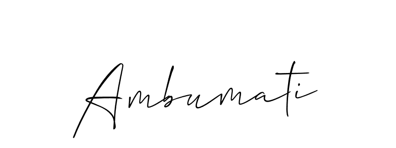 Similarly Allison_Script is the best handwritten signature design. Signature creator online .You can use it as an online autograph creator for name Ambumati. Ambumati signature style 2 images and pictures png