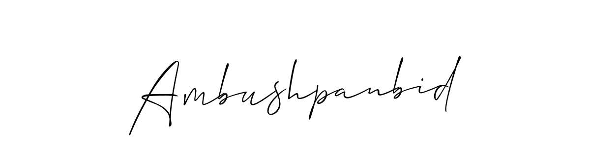 Similarly Allison_Script is the best handwritten signature design. Signature creator online .You can use it as an online autograph creator for name Ambushpanbid. Ambushpanbid signature style 2 images and pictures png