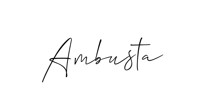 Ambusta stylish signature style. Best Handwritten Sign (Allison_Script) for my name. Handwritten Signature Collection Ideas for my name Ambusta. Ambusta signature style 2 images and pictures png