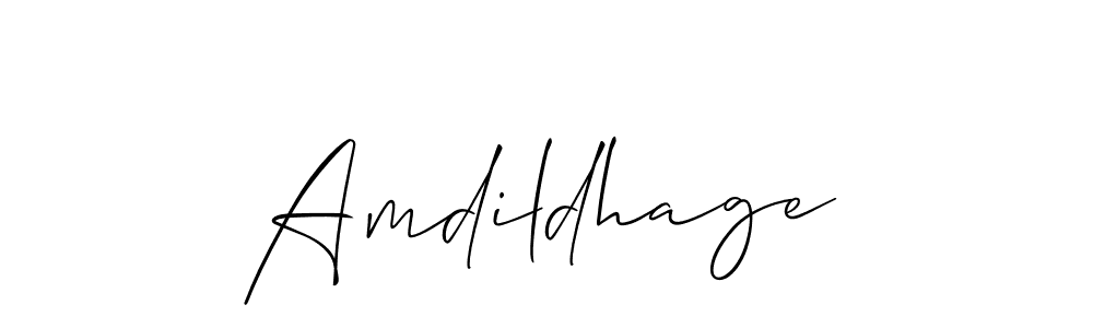 Make a beautiful signature design for name Amdildhage. Use this online signature maker to create a handwritten signature for free. Amdildhage signature style 2 images and pictures png