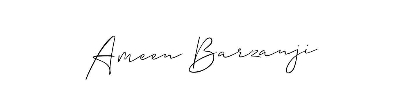 How to Draw Ameen Barzanji signature style? Allison_Script is a latest design signature styles for name Ameen Barzanji. Ameen Barzanji signature style 2 images and pictures png