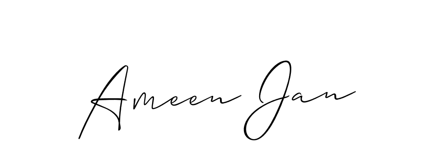 Best and Professional Signature Style for Ameen Jan. Allison_Script Best Signature Style Collection. Ameen Jan signature style 2 images and pictures png