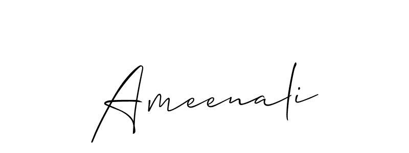Once you've used our free online signature maker to create your best signature Allison_Script style, it's time to enjoy all of the benefits that Ameenali name signing documents. Ameenali signature style 2 images and pictures png