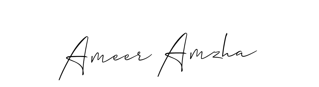 This is the best signature style for the Ameer Amzha name. Also you like these signature font (Allison_Script). Mix name signature. Ameer Amzha signature style 2 images and pictures png