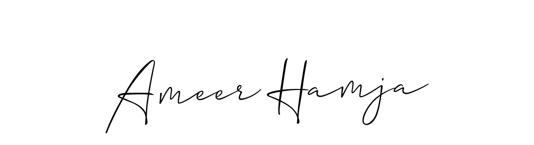 Similarly Allison_Script is the best handwritten signature design. Signature creator online .You can use it as an online autograph creator for name Ameer Hamja. Ameer Hamja signature style 2 images and pictures png