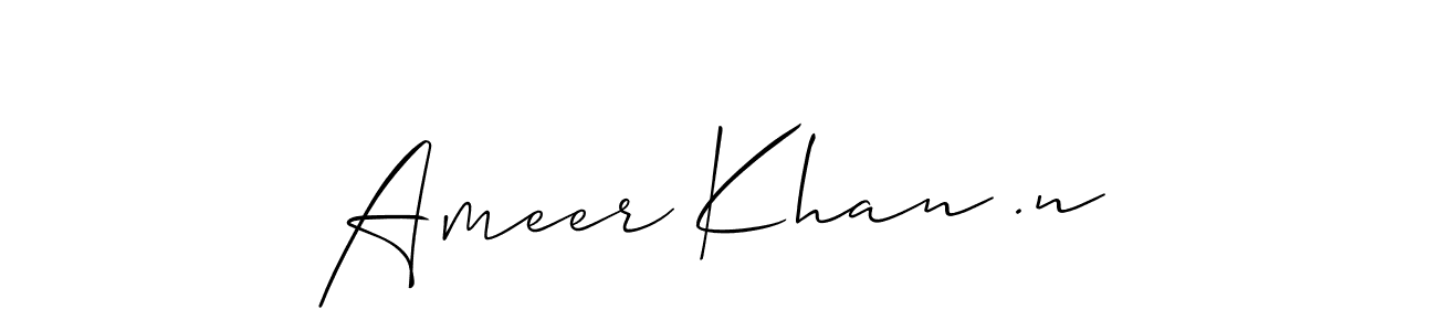 It looks lik you need a new signature style for name Ameer Khan .n. Design unique handwritten (Allison_Script) signature with our free signature maker in just a few clicks. Ameer Khan .n signature style 2 images and pictures png