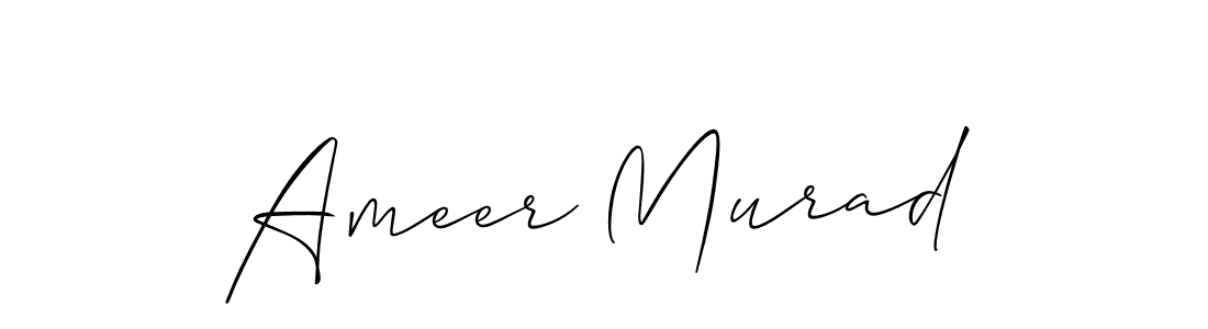 Also we have Ameer Murad name is the best signature style. Create professional handwritten signature collection using Allison_Script autograph style. Ameer Murad signature style 2 images and pictures png