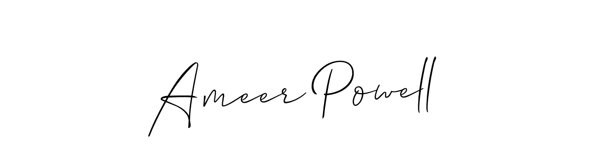 Best and Professional Signature Style for Ameer Powell. Allison_Script Best Signature Style Collection. Ameer Powell signature style 2 images and pictures png