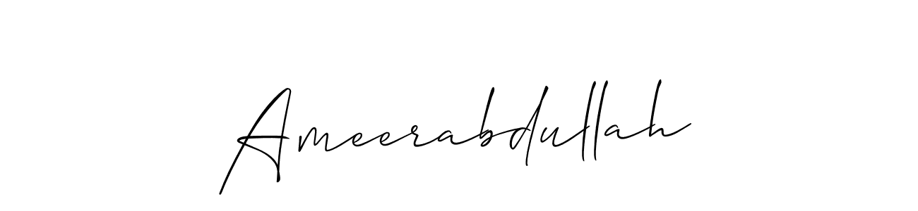 Similarly Allison_Script is the best handwritten signature design. Signature creator online .You can use it as an online autograph creator for name Ameerabdullah. Ameerabdullah signature style 2 images and pictures png