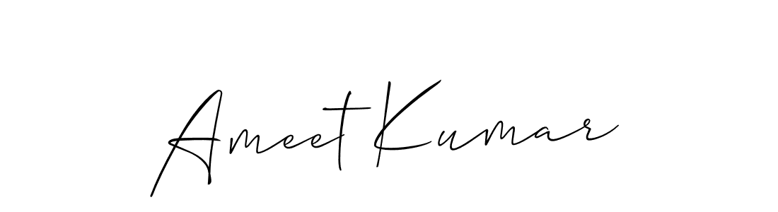 It looks lik you need a new signature style for name Ameet Kumar. Design unique handwritten (Allison_Script) signature with our free signature maker in just a few clicks. Ameet Kumar signature style 2 images and pictures png