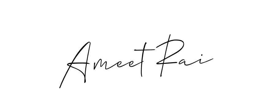 How to Draw Ameet Rai signature style? Allison_Script is a latest design signature styles for name Ameet Rai. Ameet Rai signature style 2 images and pictures png