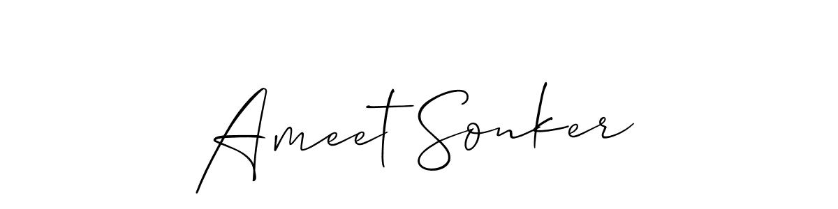 Make a beautiful signature design for name Ameet Sonker. Use this online signature maker to create a handwritten signature for free. Ameet Sonker signature style 2 images and pictures png