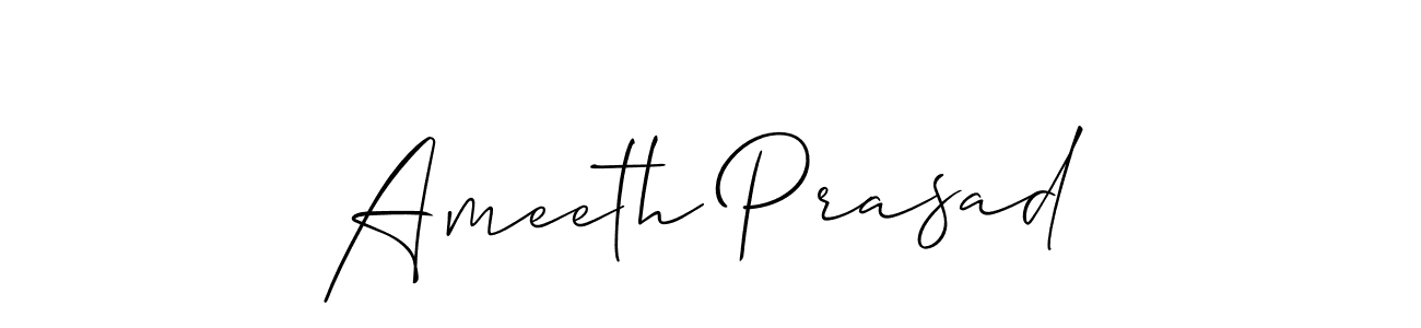 This is the best signature style for the Ameeth Prasad name. Also you like these signature font (Allison_Script). Mix name signature. Ameeth Prasad signature style 2 images and pictures png