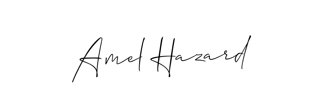 Check out images of Autograph of Amel Hazard name. Actor Amel Hazard Signature Style. Allison_Script is a professional sign style online. Amel Hazard signature style 2 images and pictures png