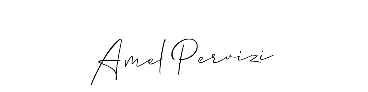 if you are searching for the best signature style for your name Amel Pervizi. so please give up your signature search. here we have designed multiple signature styles  using Allison_Script. Amel Pervizi signature style 2 images and pictures png