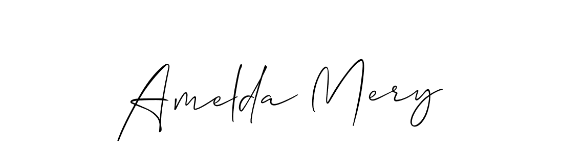 Make a beautiful signature design for name Amelda Mery. Use this online signature maker to create a handwritten signature for free. Amelda Mery signature style 2 images and pictures png