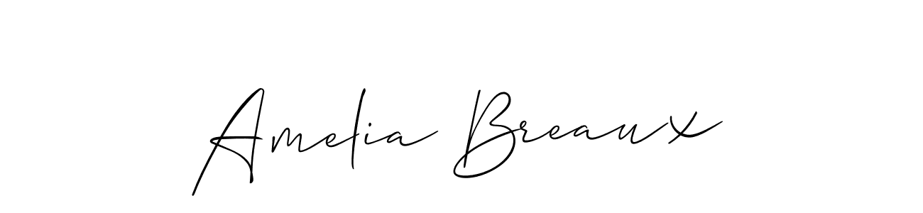 How to Draw Amelia Breaux signature style? Allison_Script is a latest design signature styles for name Amelia Breaux. Amelia Breaux signature style 2 images and pictures png