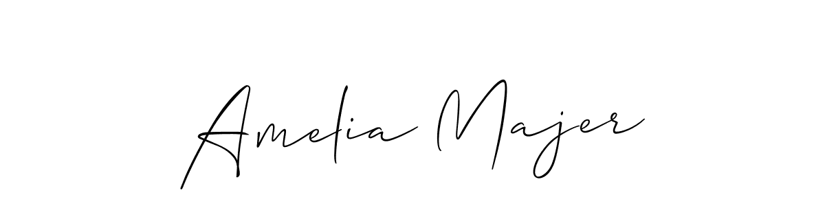 if you are searching for the best signature style for your name Amelia Majer. so please give up your signature search. here we have designed multiple signature styles  using Allison_Script. Amelia Majer signature style 2 images and pictures png