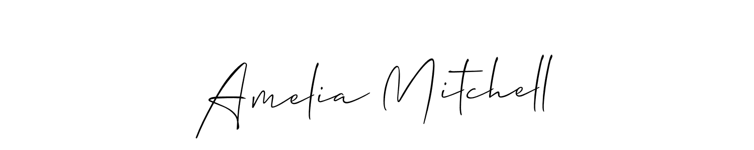 How to make Amelia Mitchell signature? Allison_Script is a professional autograph style. Create handwritten signature for Amelia Mitchell name. Amelia Mitchell signature style 2 images and pictures png