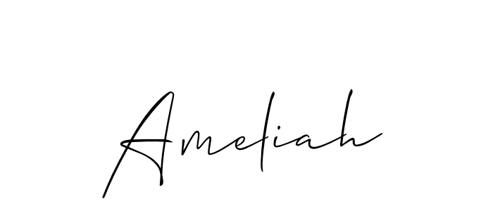 Ameliah stylish signature style. Best Handwritten Sign (Allison_Script) for my name. Handwritten Signature Collection Ideas for my name Ameliah. Ameliah signature style 2 images and pictures png