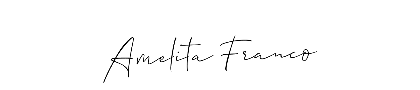 Here are the top 10 professional signature styles for the name Amelita Franco. These are the best autograph styles you can use for your name. Amelita Franco signature style 2 images and pictures png