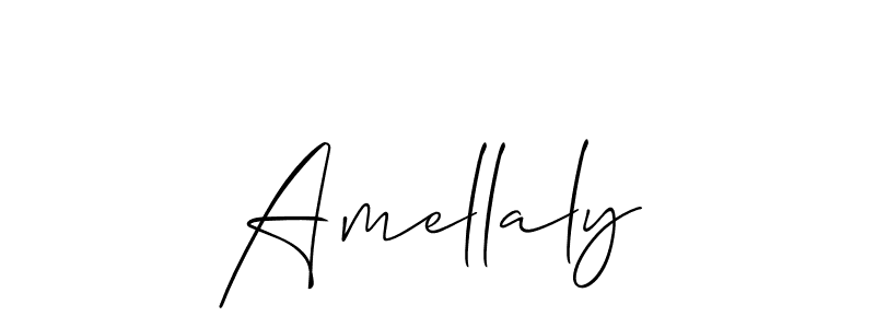 How to make Amellaly signature? Allison_Script is a professional autograph style. Create handwritten signature for Amellaly name. Amellaly signature style 2 images and pictures png