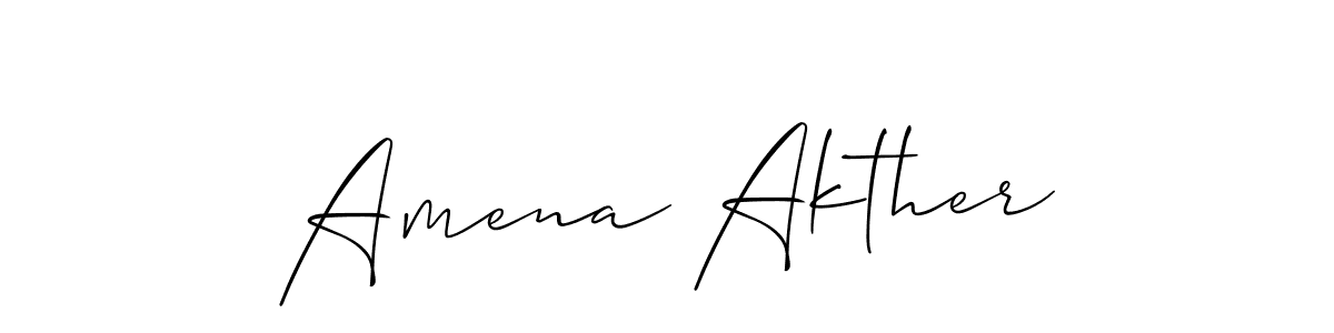 You should practise on your own different ways (Allison_Script) to write your name (Amena Akther) in signature. don't let someone else do it for you. Amena Akther signature style 2 images and pictures png