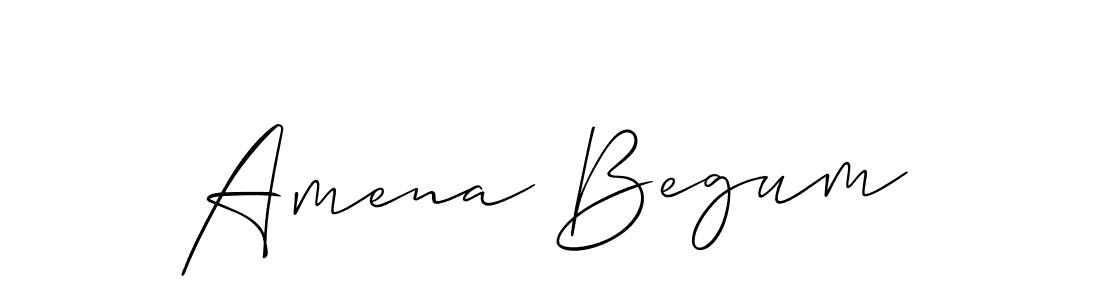 Amena Begum stylish signature style. Best Handwritten Sign (Allison_Script) for my name. Handwritten Signature Collection Ideas for my name Amena Begum. Amena Begum signature style 2 images and pictures png