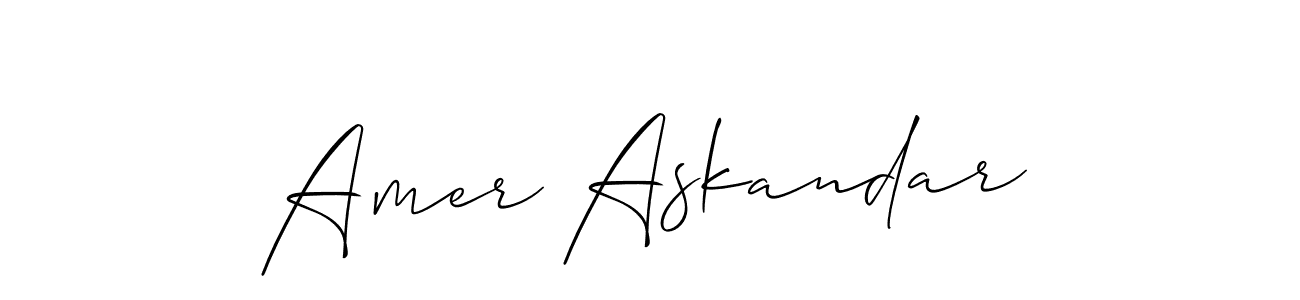 You can use this online signature creator to create a handwritten signature for the name Amer Askandar. This is the best online autograph maker. Amer Askandar signature style 2 images and pictures png