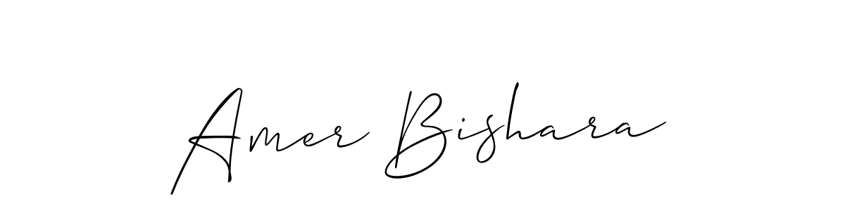 Make a short Amer Bishara signature style. Manage your documents anywhere anytime using Allison_Script. Create and add eSignatures, submit forms, share and send files easily. Amer Bishara signature style 2 images and pictures png