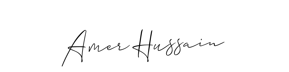 Once you've used our free online signature maker to create your best signature Allison_Script style, it's time to enjoy all of the benefits that Amer Hussain name signing documents. Amer Hussain signature style 2 images and pictures png