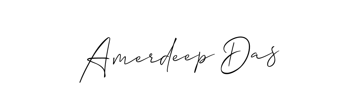 Design your own signature with our free online signature maker. With this signature software, you can create a handwritten (Allison_Script) signature for name Amerdeep Das. Amerdeep Das signature style 2 images and pictures png
