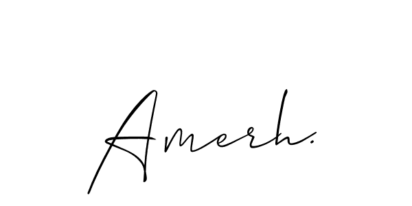 This is the best signature style for the Amerh. name. Also you like these signature font (Allison_Script). Mix name signature. Amerh. signature style 2 images and pictures png