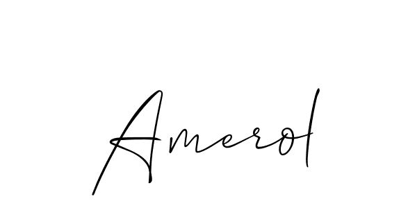You can use this online signature creator to create a handwritten signature for the name Amerol. This is the best online autograph maker. Amerol signature style 2 images and pictures png
