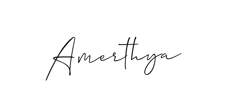 You can use this online signature creator to create a handwritten signature for the name Amerthya. This is the best online autograph maker. Amerthya signature style 2 images and pictures png