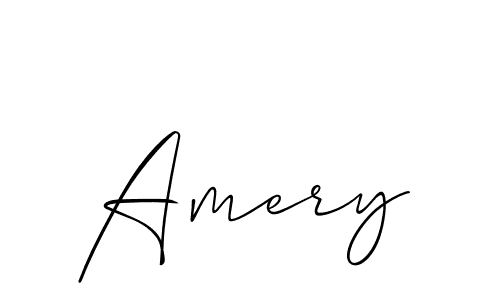 How to make Amery signature? Allison_Script is a professional autograph style. Create handwritten signature for Amery name. Amery signature style 2 images and pictures png