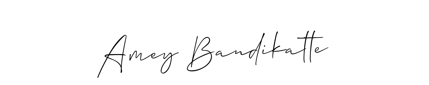 You can use this online signature creator to create a handwritten signature for the name Amey Bandikatte. This is the best online autograph maker. Amey Bandikatte signature style 2 images and pictures png
