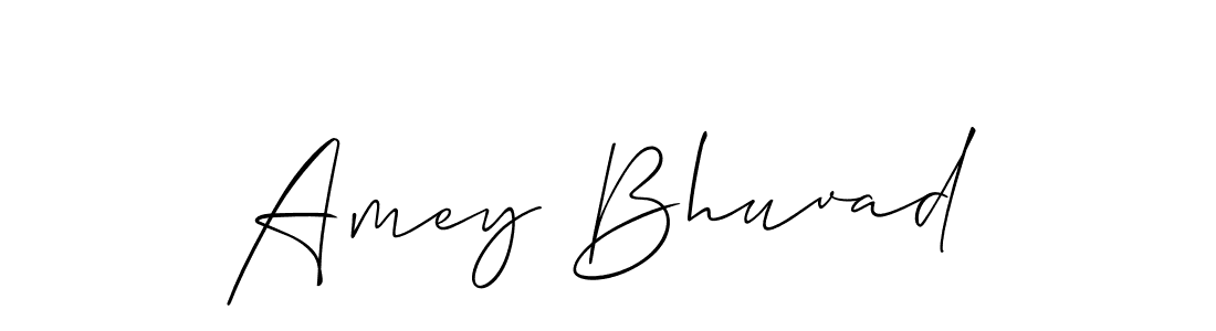 How to make Amey Bhuvad signature? Allison_Script is a professional autograph style. Create handwritten signature for Amey Bhuvad name. Amey Bhuvad signature style 2 images and pictures png
