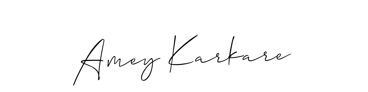 Make a beautiful signature design for name Amey Karkare. Use this online signature maker to create a handwritten signature for free. Amey Karkare signature style 2 images and pictures png