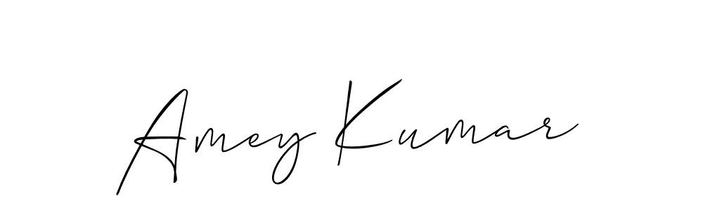 Design your own signature with our free online signature maker. With this signature software, you can create a handwritten (Allison_Script) signature for name Amey Kumar. Amey Kumar signature style 2 images and pictures png