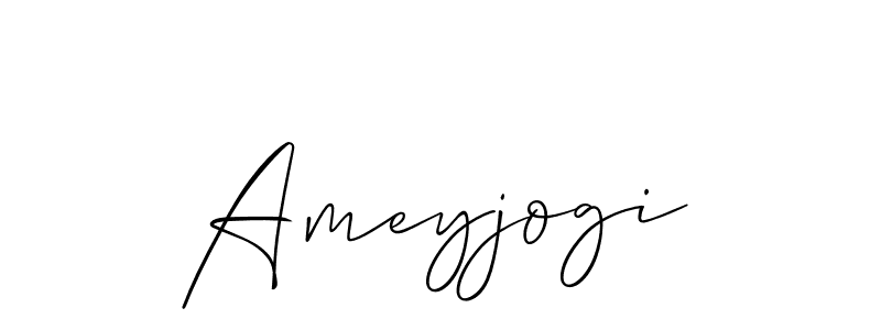 It looks lik you need a new signature style for name Ameyjogi. Design unique handwritten (Allison_Script) signature with our free signature maker in just a few clicks. Ameyjogi signature style 2 images and pictures png