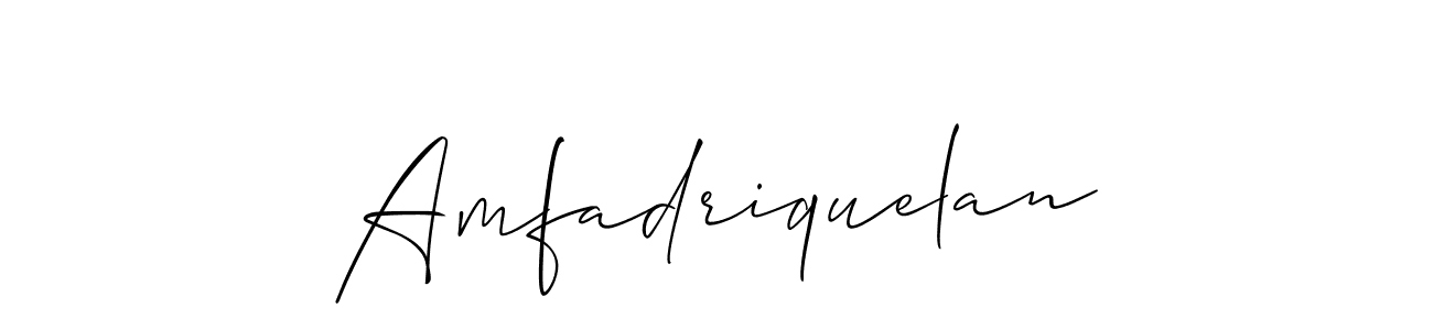 Make a beautiful signature design for name Amfadriquelan. Use this online signature maker to create a handwritten signature for free. Amfadriquelan signature style 2 images and pictures png